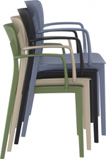 Кресло пластиковое Siesta Contract Loft, оливковый