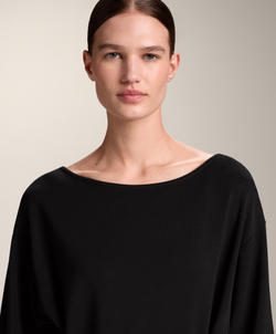 Oysho Мягкая толстовка с узлом, черный