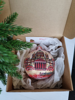 Шар стеклянный "Исакиевский собор",  ручная роспись