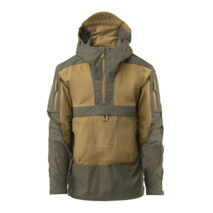 Helikon-Tex Tracer Anorak Jacket - Polycotton Ripstop - Coyote / Taiga Green