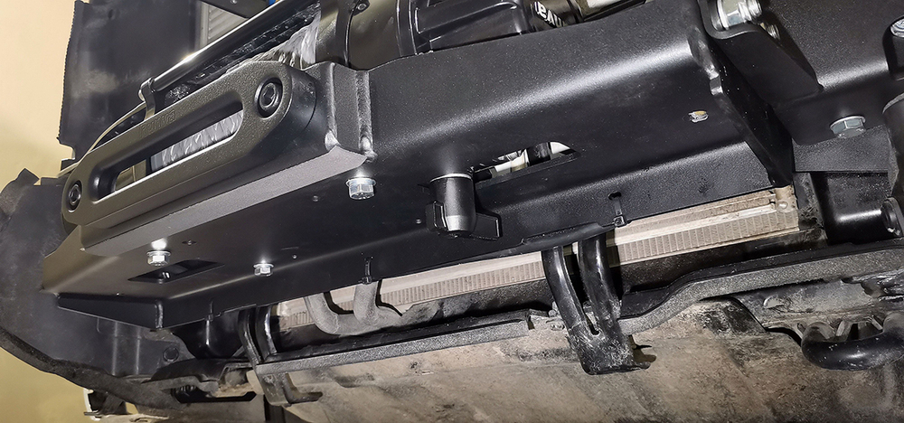 Площадка под лебёдку в штатный бампер Haval H9 2024+ РИФ