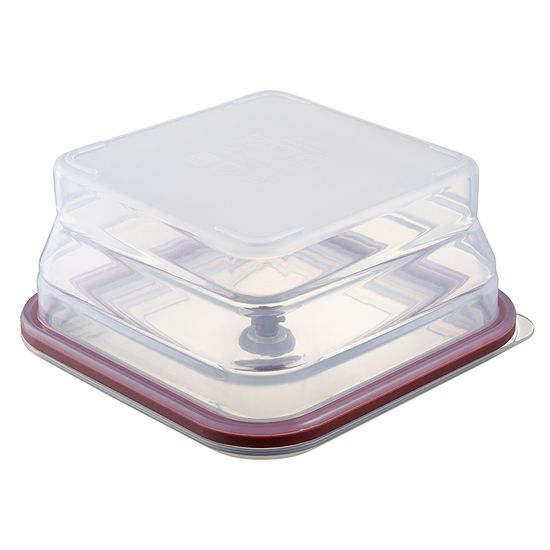 Контейнер для переноски и хранения силиконовый квадратный складной silikobox, 1,2 л, темно-сливовый