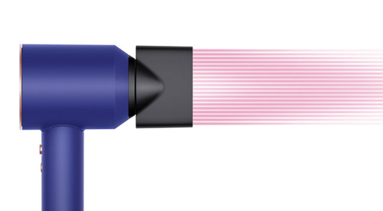 Фен Dyson Supersonic HD15, голубой/розовое золото + с подарочным кожаным чехлом