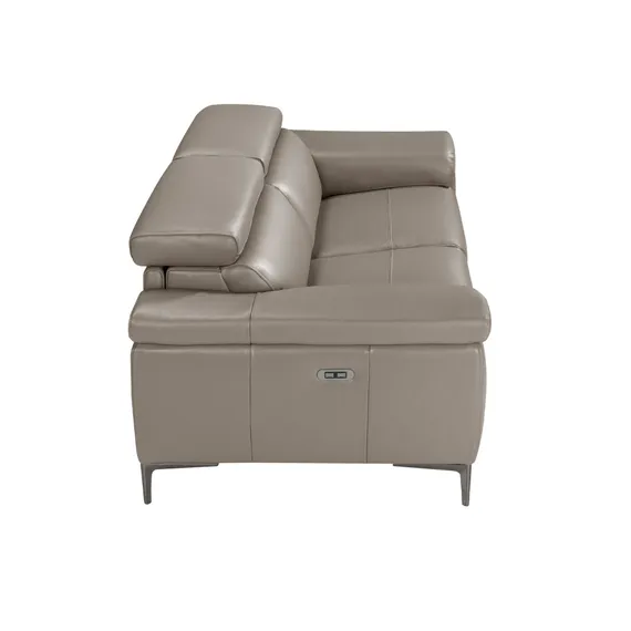 Двухместный диван с реклайнером Angel Cerda 5320-2P, серая кожа
