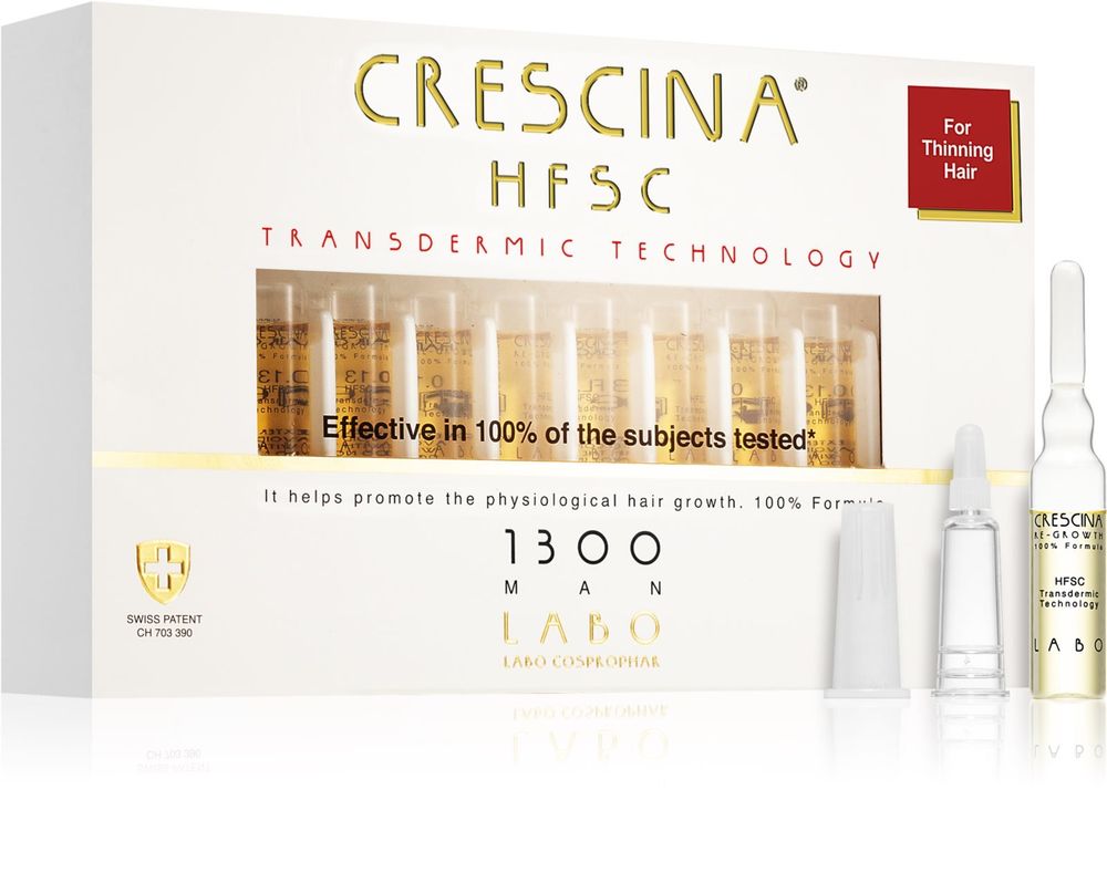 Crescina уход за волосами для мужчин Transdermic 1300 Re-Growth
