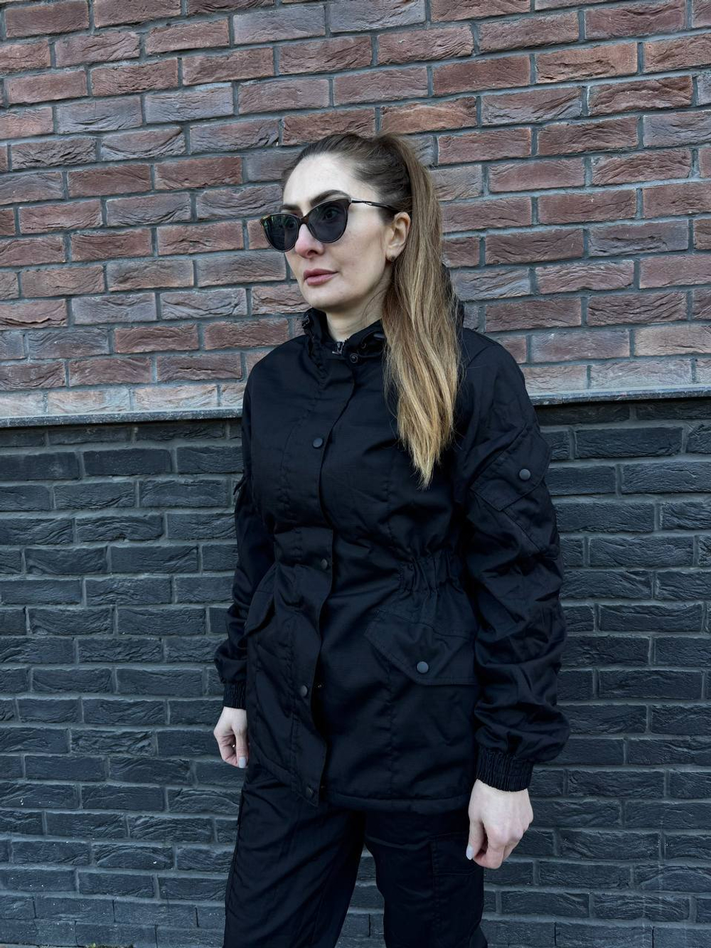 Женская горка Валькирия флис / осень-зима / чёрный