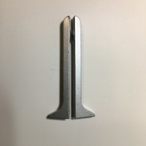 80(м) Заглушки (пара) алюм. к пл. 80мм "DO-1" Серебро мат. анод.