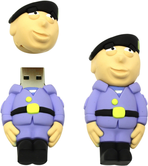 Внешний накопитель 8GB USB Drive &lt;USB 2.0&gt; ICONIK Полицейский (RB-SOLDP-8GB)