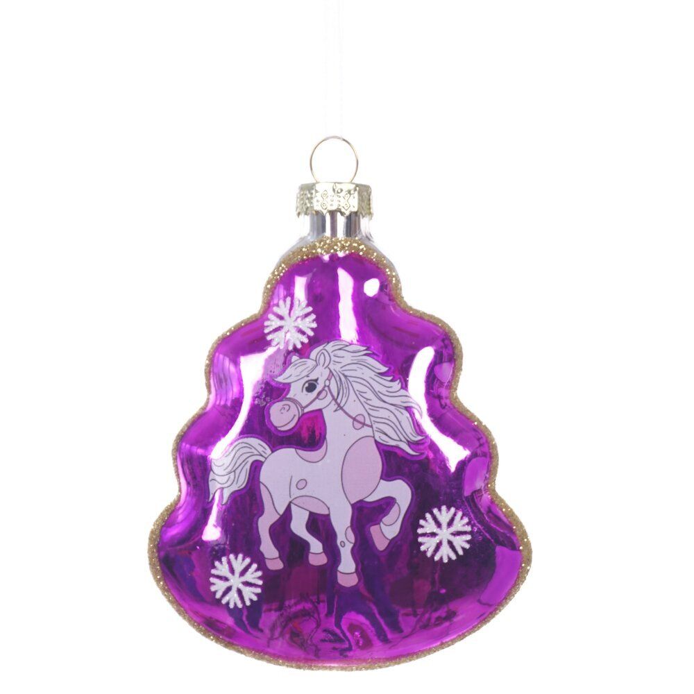 GAEM Украшение новогоднее "Елочка с лошадкой", L8 W2,5 H11 см