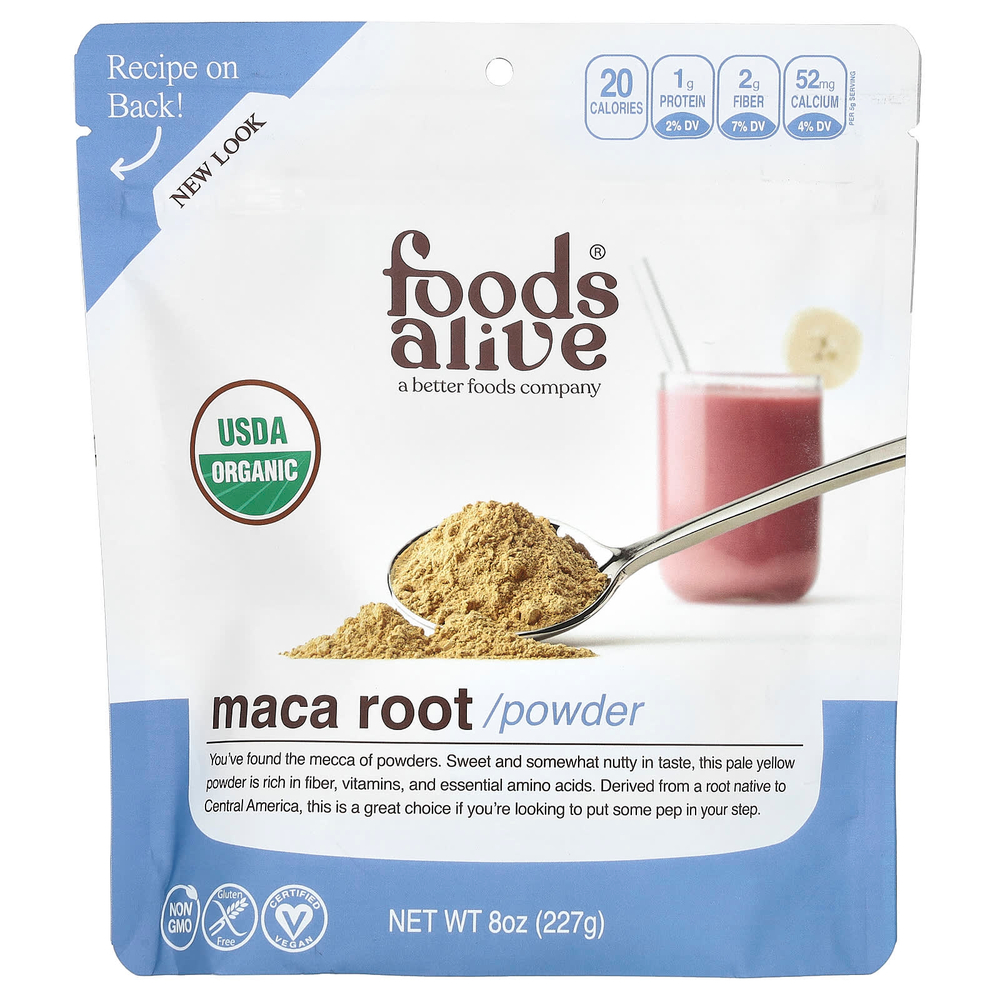 Foods Alive, Органический порошок из корня маки, 227 г (8 унций)