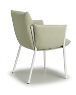 Кресло металлическое c подушками Scab Design Brezza, лен, светло-зеленый