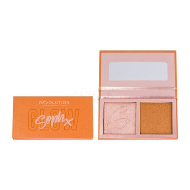 Хайлайтеры и скульптурирующие средства Revolution Makeup Revolution London Soph x Face Highlighter Duo 9 g honey glaze