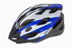 Шлем взрослый, 19 вент. отверстий, размер M(56-59), цвет белый с синим VSH 23 M azuro
