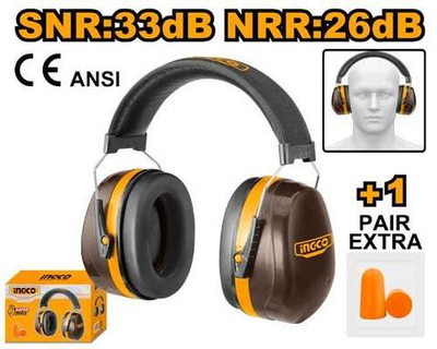 Противошумные строительные наушники INGCO HEM3328 INDUSTRIAL