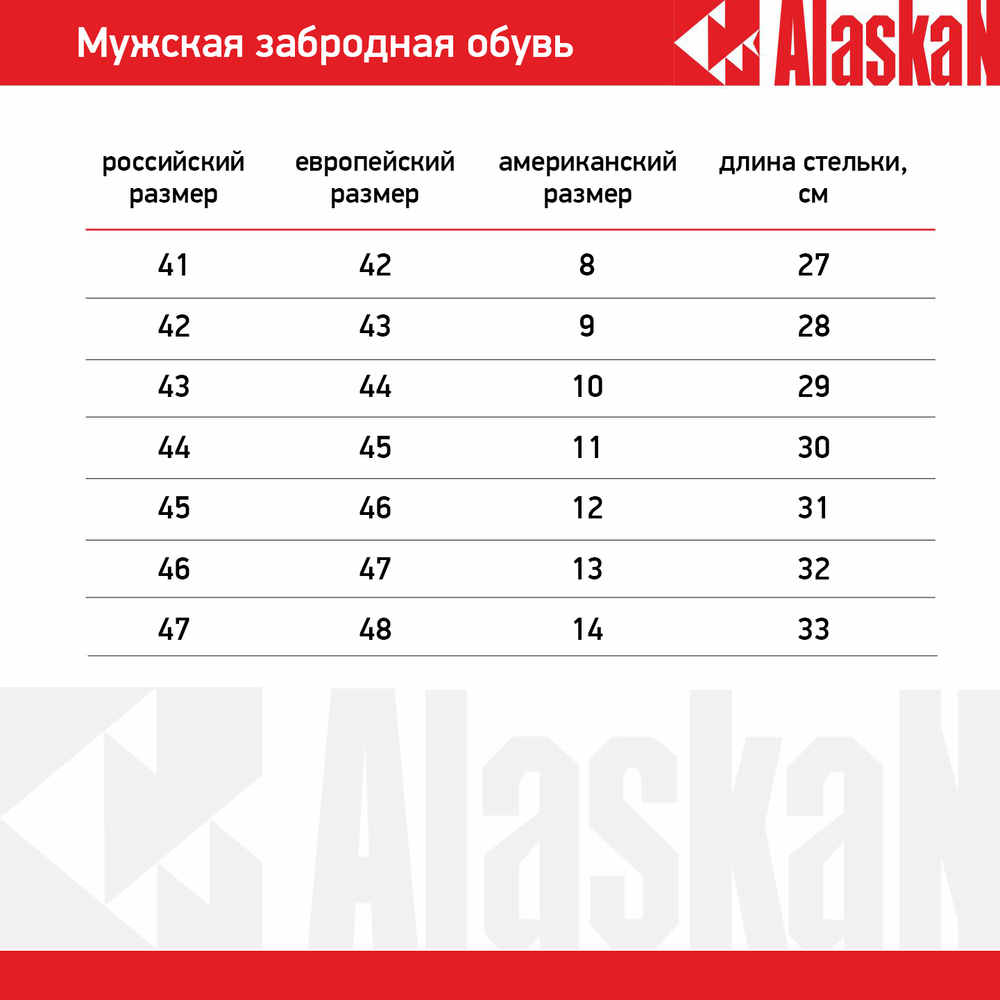Ботинки забродные Alaskan Centurion Tracking sole р.13
