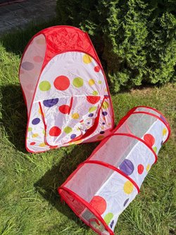 Детская палатка для игр с туннелем 200х90х95 см (201726072)