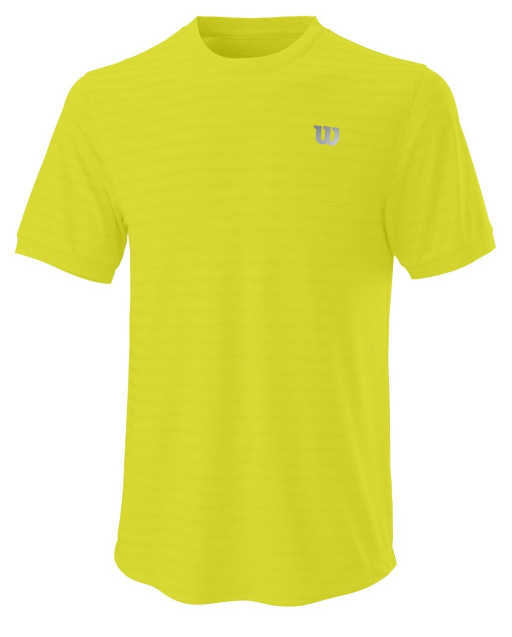 Мужская теннисная футболка Wilson Stripe Crew - sulphur spring