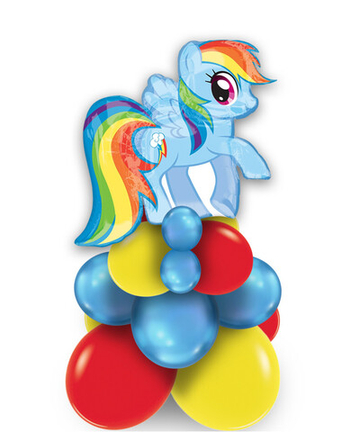 Стойка из шаров "Маленькая Пони Радуга"