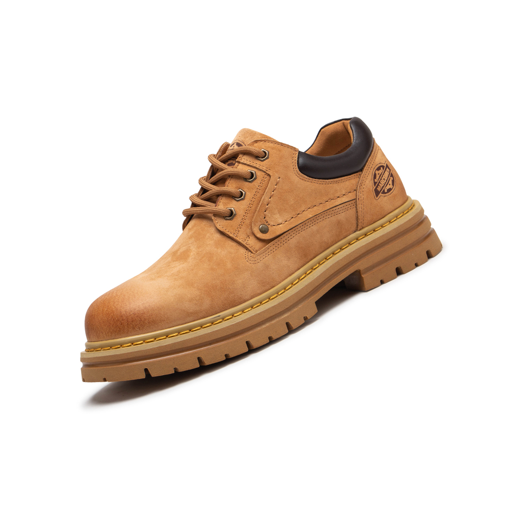 Meixi Top Grain Pig Leather Work Boots Men"s