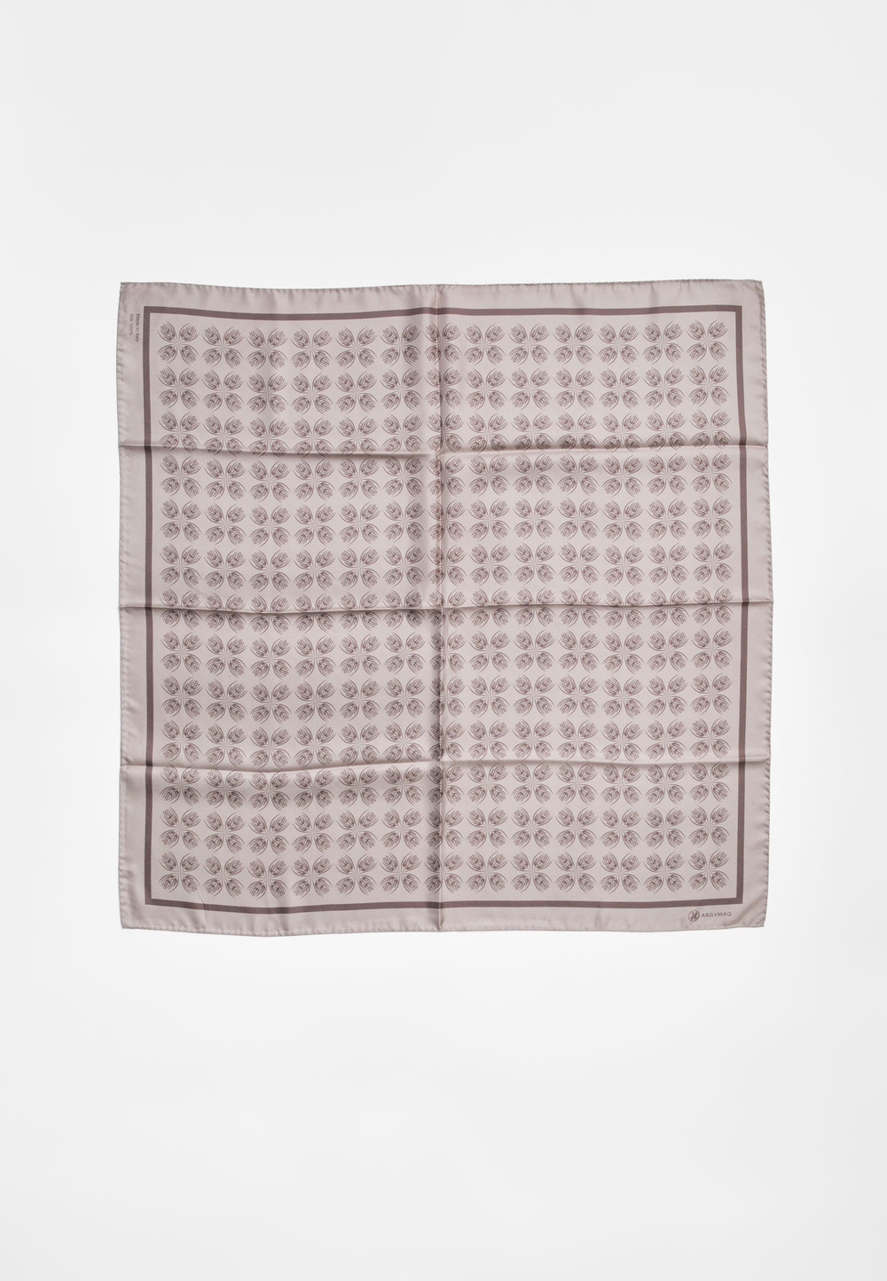 Шелковый платок Qarlygash&Qyzgaldaq GREY 90х90