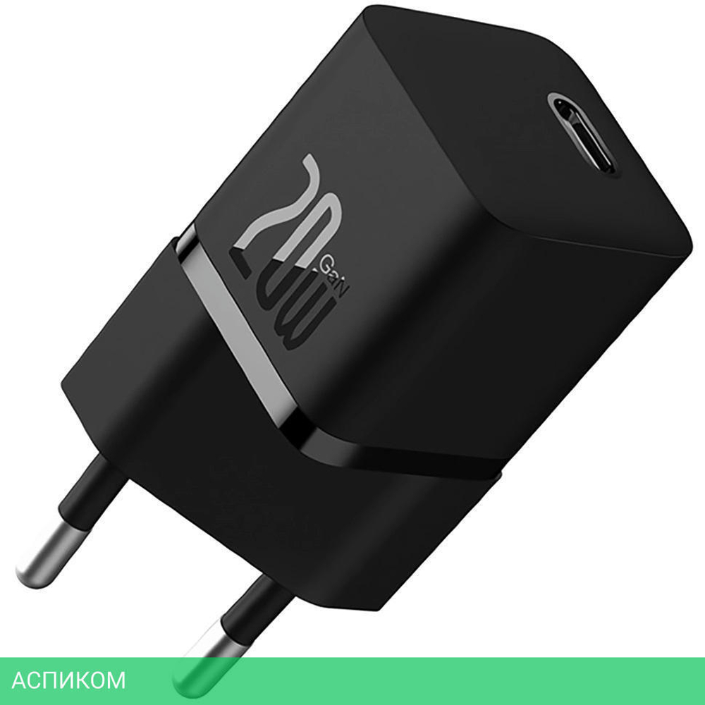 Сетевое зарядное устройство Baseus GaN5 20W EU Black (CCGN050101)