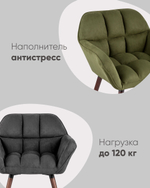 Кресло Брайан глубокий синий NC