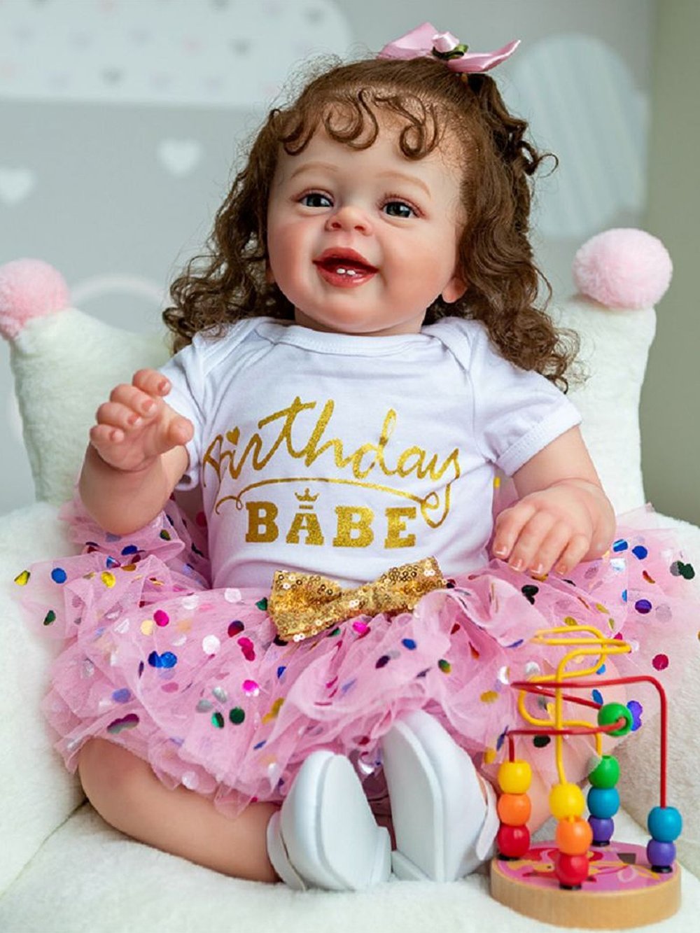 Кукла Реборн мягконабивная 60см в пакете (FA-006FV)