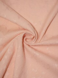 Костюмно-плательная ткань жаккард, 200 гр/м2, Х/б-75%, ПЭ-20%, Эластан-5%, 150 см, персиковый