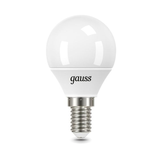 Лампа светодиодная Gauss E14 9.5W 6500K матовая 105101310