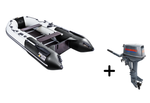Ривьера 3200 СК серый-черный + KAMISU T 9.8 BMS (комплект лодка + мотор)