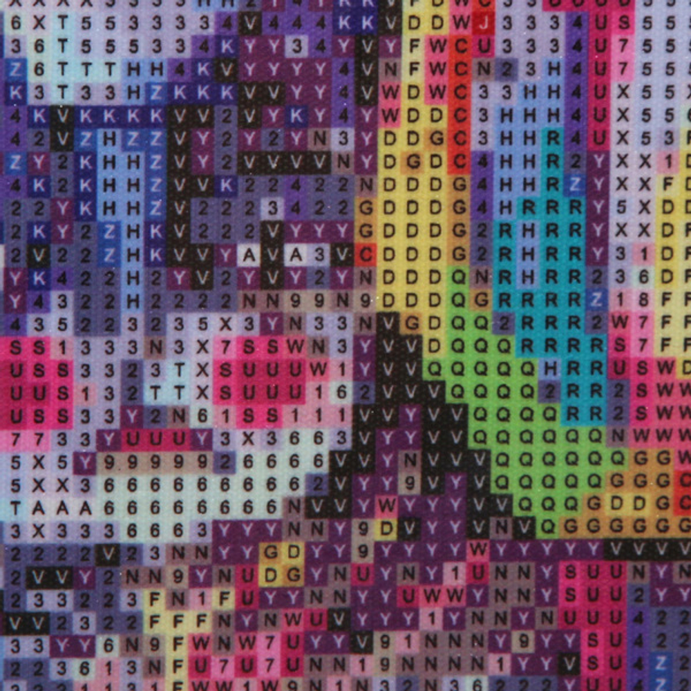 Алмазная мозаика на подрамнике с полным заполнением «МИР ЯРКИХ КРАСОК», котики, 40*50см