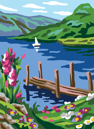 "На берегу"-6311 канва с рисунком