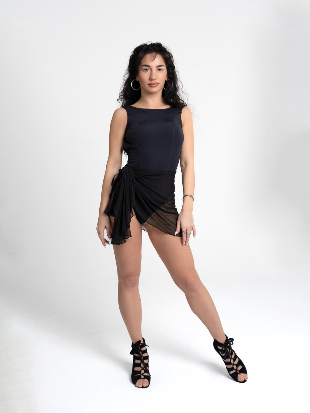 Юбка для танцев на завязках, сетка