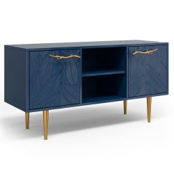 Тумба под ТВ Арт Колор leaves 117см Стайл Голд Королевский синий