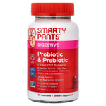 SmartyPants, жевательные таблетки для пищеварения, с пробиотиками и пребиотиками, со вкусом винограда, 60 жевательных таблеток
