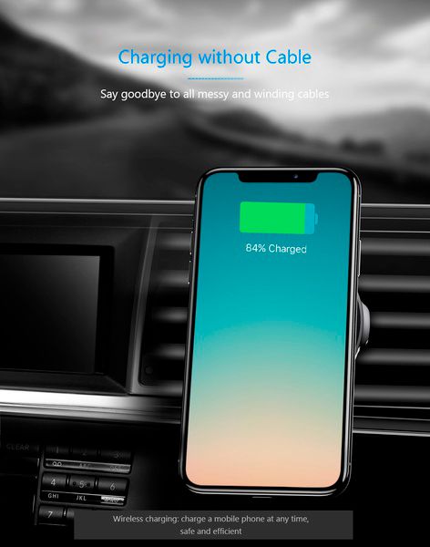 Автомобильный держатель Baseus Big Ears Car Mount Wireless Charger WXER-01 (Black)