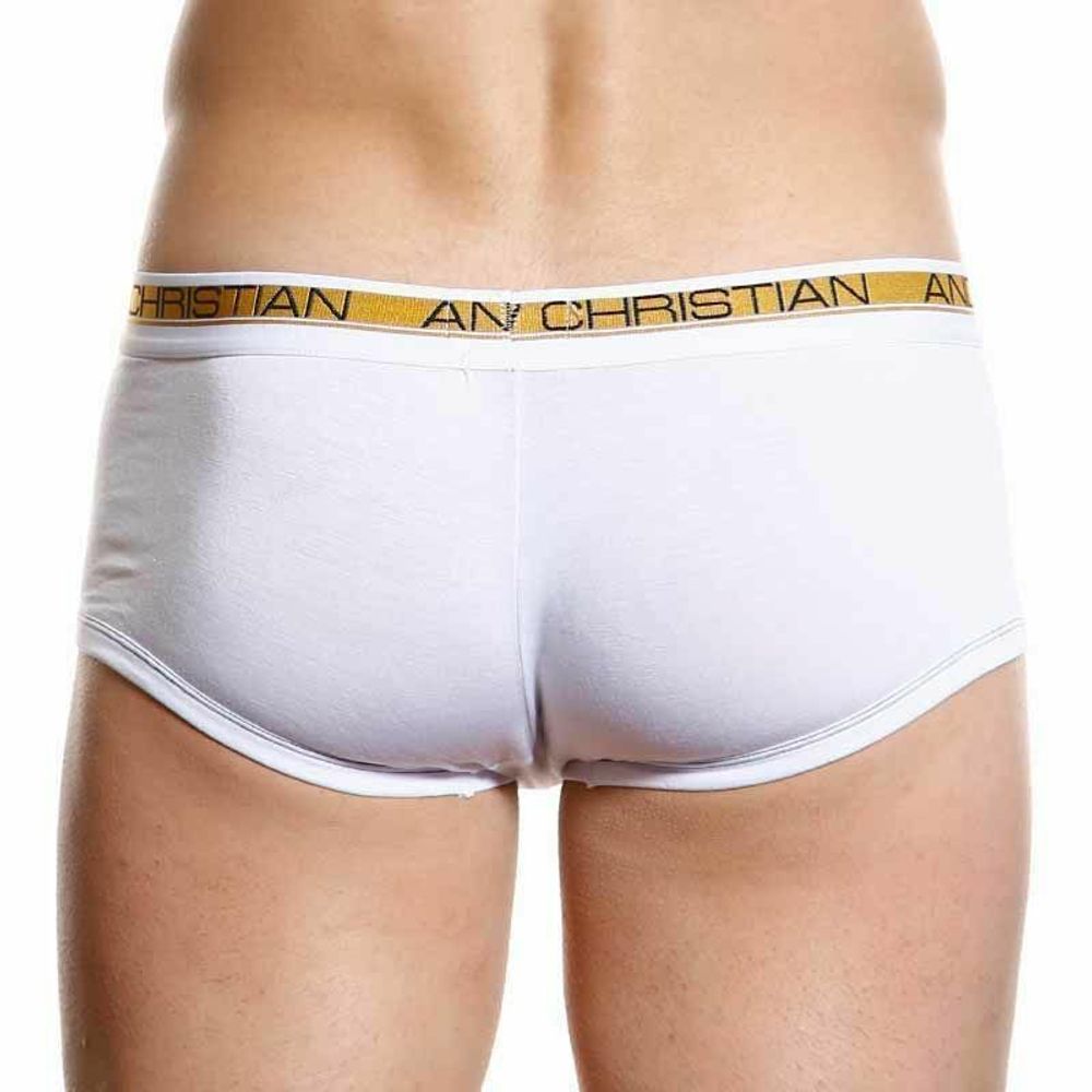 Мужские трусы хипсы белые Andrew Christian Slim Focus Boxer White