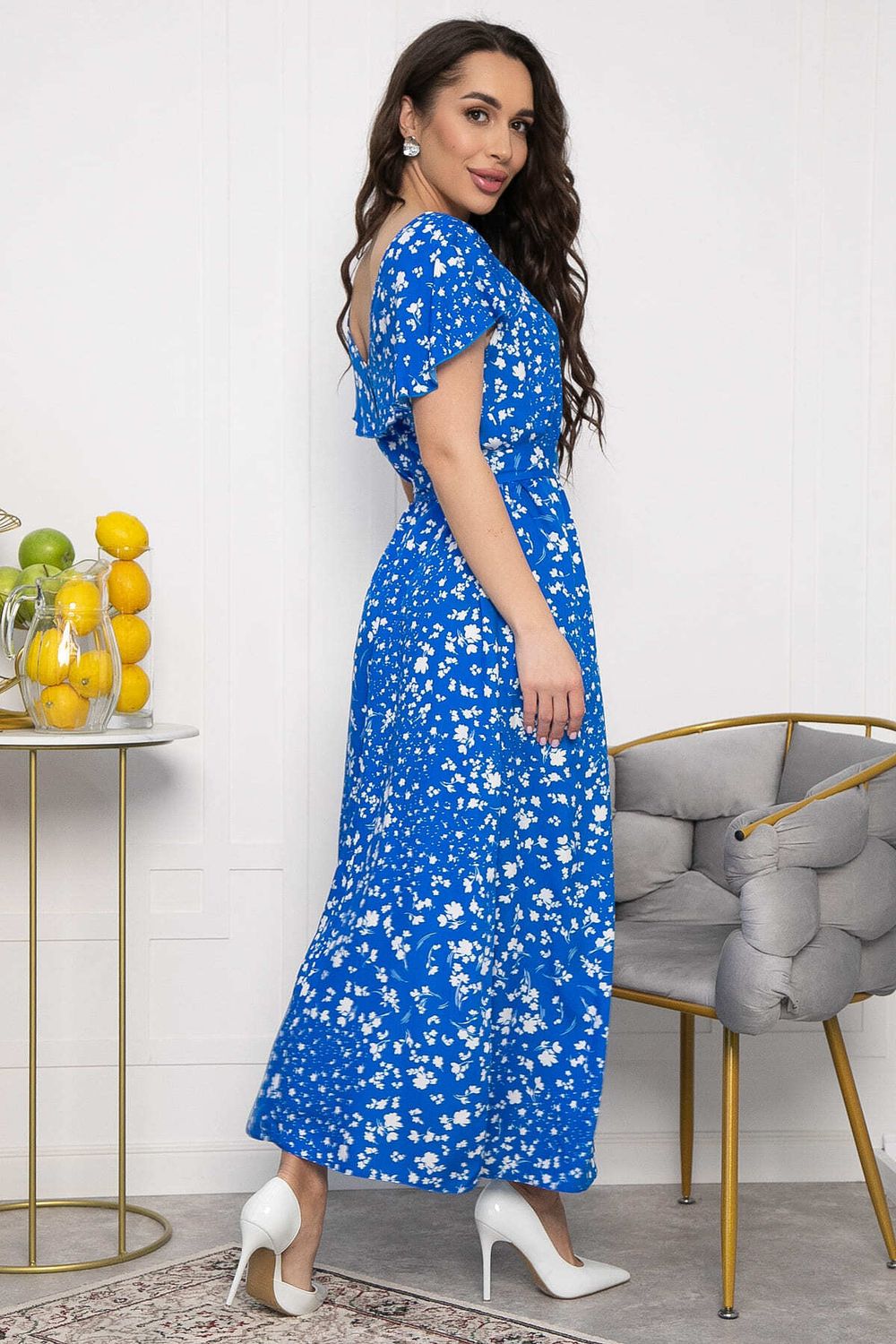 Платье Вечер свиданий (ярко-голубое) П13681-16М LT Collection