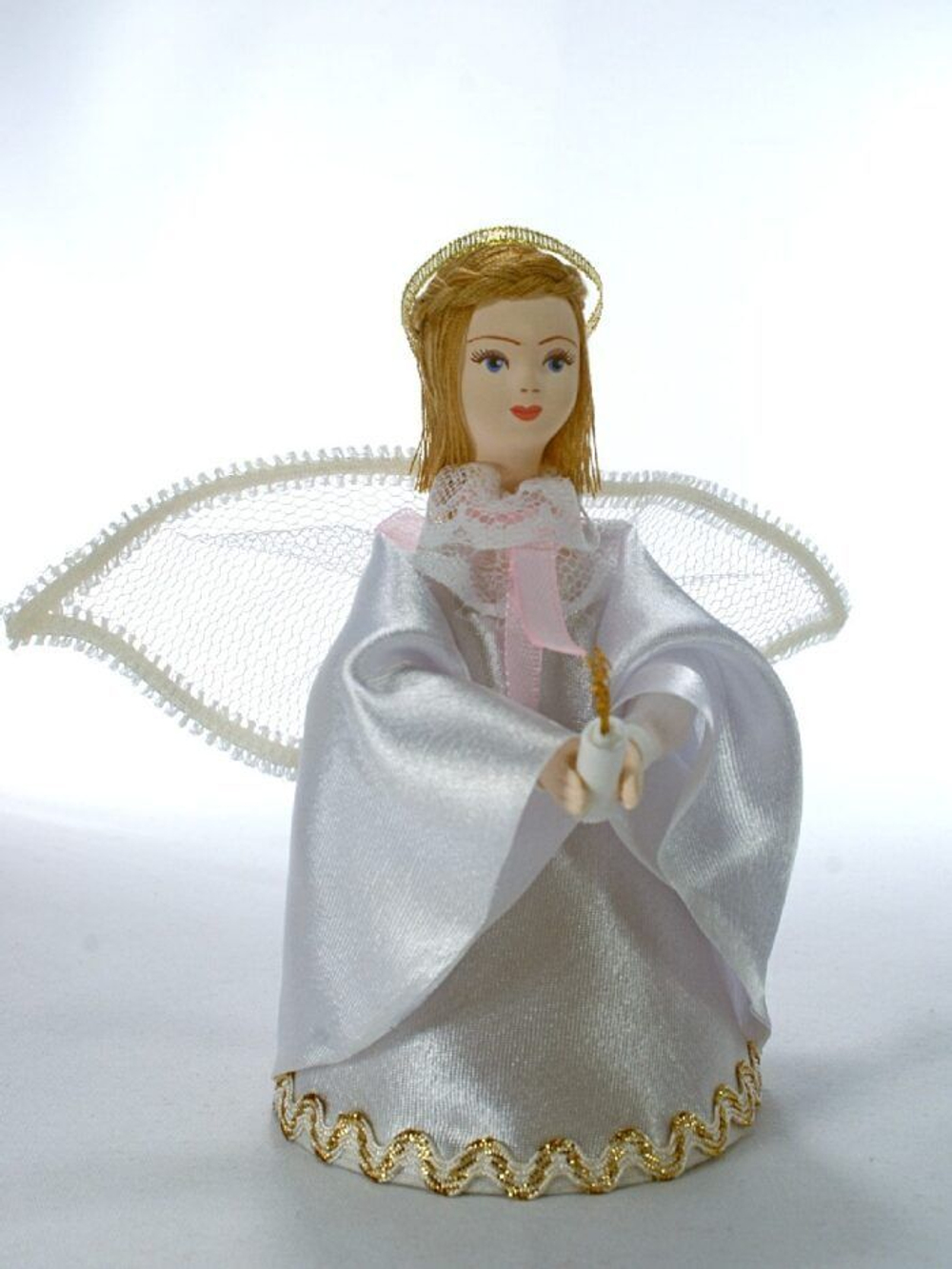 Кукла фарфоровая для декора и интерьера Ангел. Сувенир ручной работы.