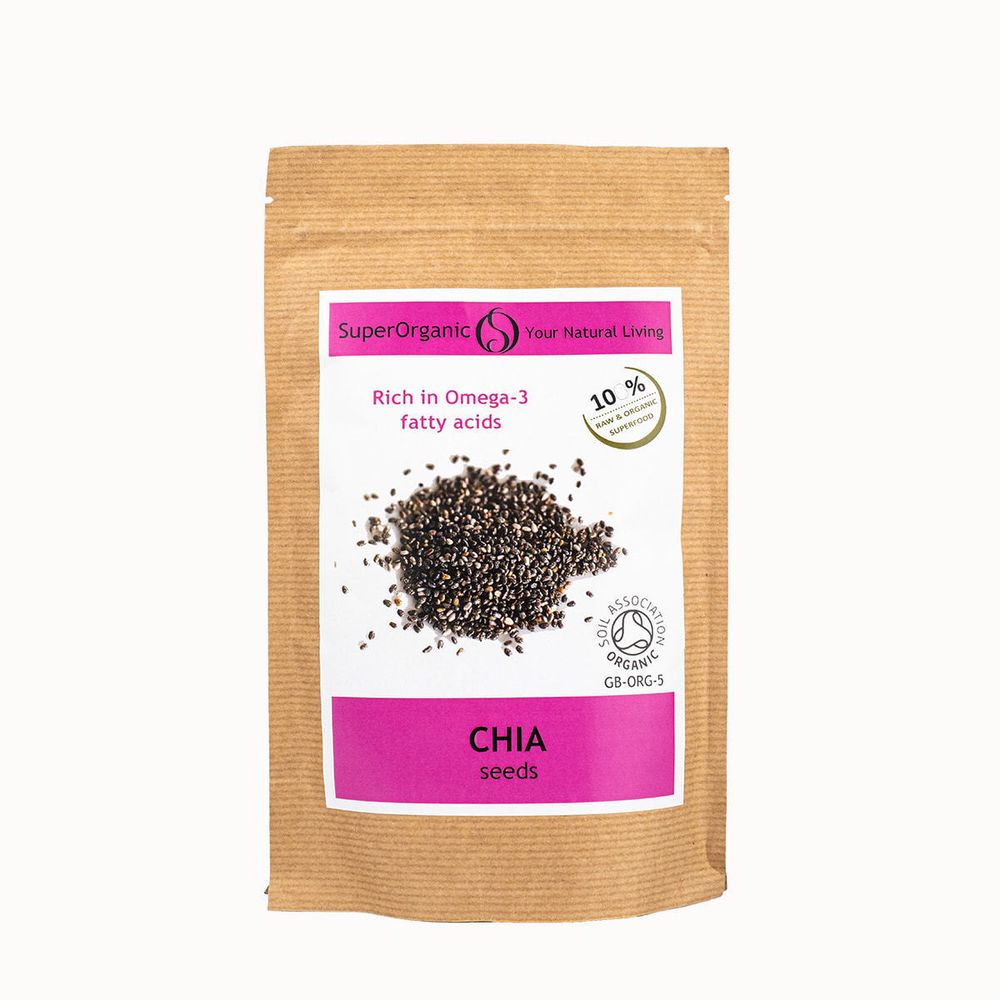 Семена Чиа натуральные SuperOrganic, 200 гр