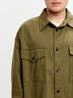 Рубашка унисекс джинсовая хаки