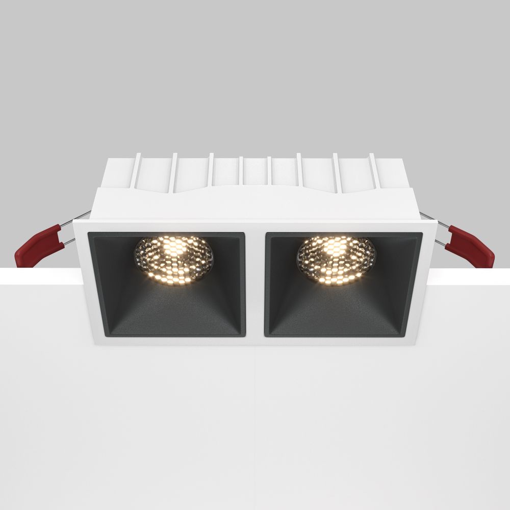 Модульный встраиваемый светодиодный светильник диммируемый Maytoni Alfa LED DL043-02-15W3K-D-SQ-WB