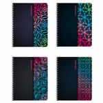 Тетрадь А5, 48 л., BRAUBERG ЭКО, гребень, клетка, обложка картон, АБСТРАКЦИЯ, 403053, 1шт