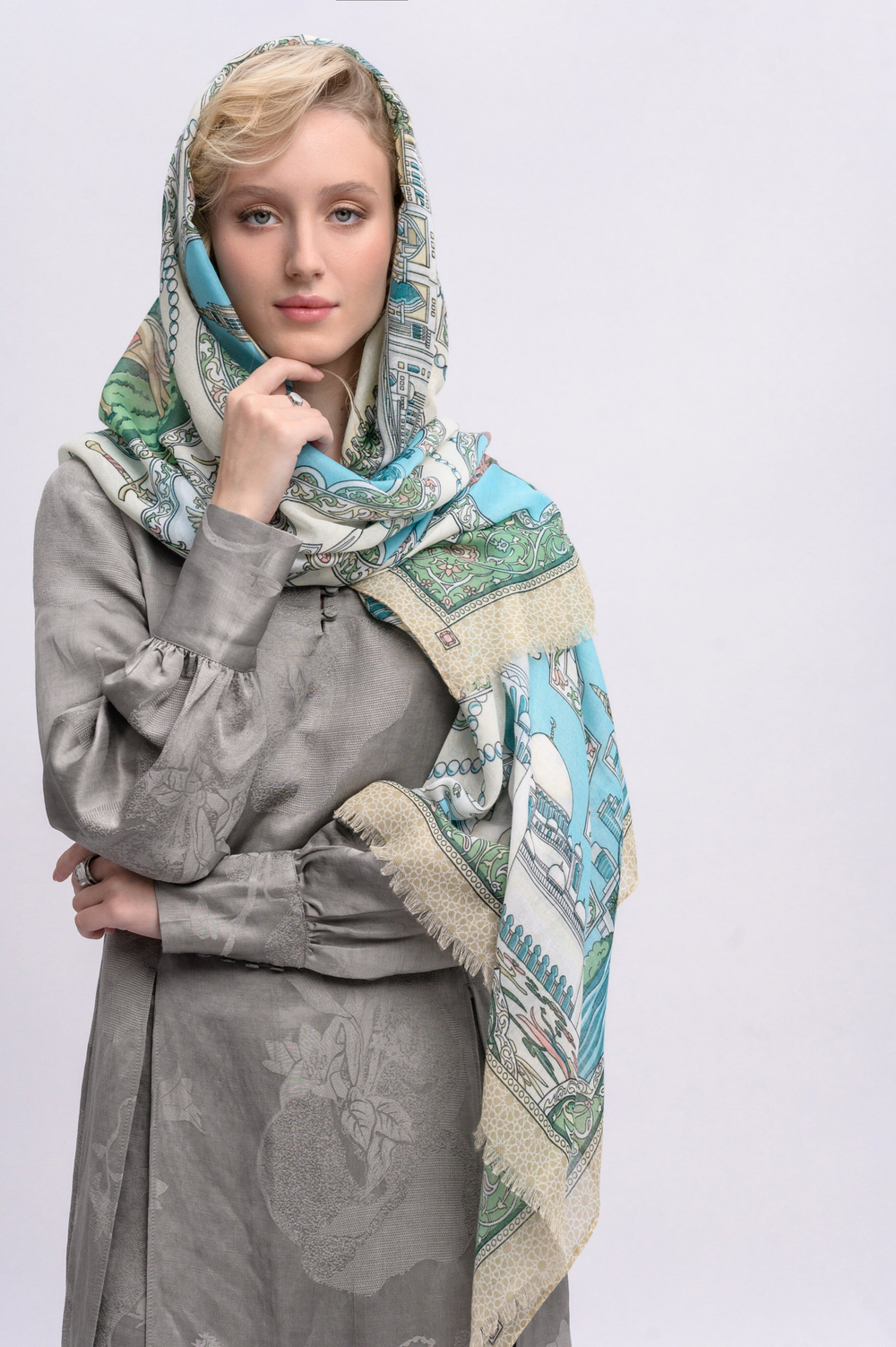 Шарф/Палантин «Объединенные Арабские Эмираты–Россия»