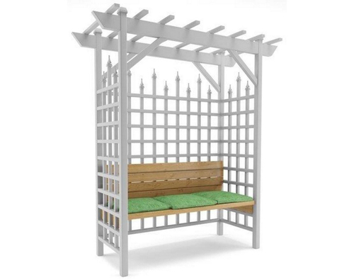 Пергола со скамейкой Зимний сад