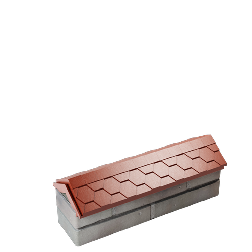 Парапет полимеркомпозитный Everest 130*510 (0,5 кирпич) красный