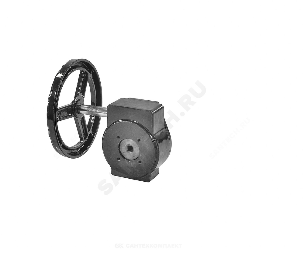 Редуктор четвертьоборотный 2010.R01 F10 22х22 квадрат для затвора Ду 300 Benarmo