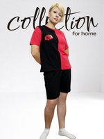 23294 Пижама женская красный/черный (56)