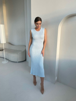 Платье MOREON с закрытым декольте, голубой