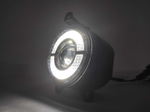 M75 BI, - Белый / ПТФ (M75, белый) линзы Bi-LED (Газель, LADA Приора 1 и 2, Шевроле Нива), светодиодные противотуманные фары (2 шт. / комплект)